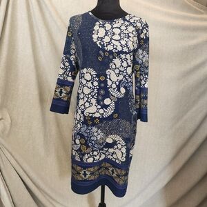 Nordstrom Papillon Boho Paisley Print  Sheath Dress Multicolor Womens Medium